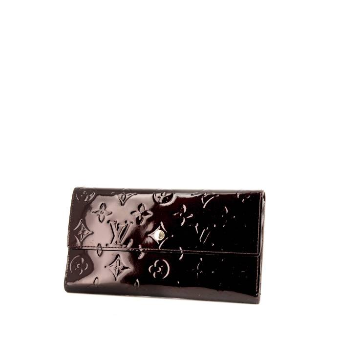 Portefeuille Louis Vuitton Sarah en cuir verni monogram prune