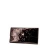Portafogli Louis Vuitton Sarah in pelle verniciata monogram color prugna - 00pp thumbnail