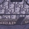 Bolsito-cinturón Dior Slim Saddle en lona Monogram azul y beige - Detail D2 thumbnail
