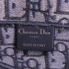 Pochette-ceinture Dior Slim Saddle en toile monogram bleue et beige - Detail D3 thumbnail