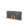 Dior 30 Montaigne pouch in blue leather - 00pp thumbnail