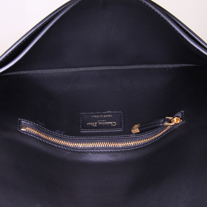 Borsa a tracolla Dior  Montaigne in pelle nera - Detail D3