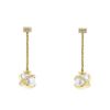 Fred Baie des Anges pendants earrings in yellow gold,  pearls and diamonds - 00pp thumbnail