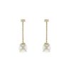 Fred Baie des Anges pendants earrings in yellow gold,  pearls and diamonds - 00pp thumbnail