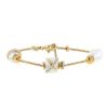 Fred Baie des Anges bracelet in yellow gold,  pearls and diamonds - 00pp thumbnail