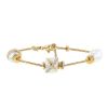 Fred Baie des Anges bracelet in yellow gold,  pearls and diamonds - 00pp thumbnail