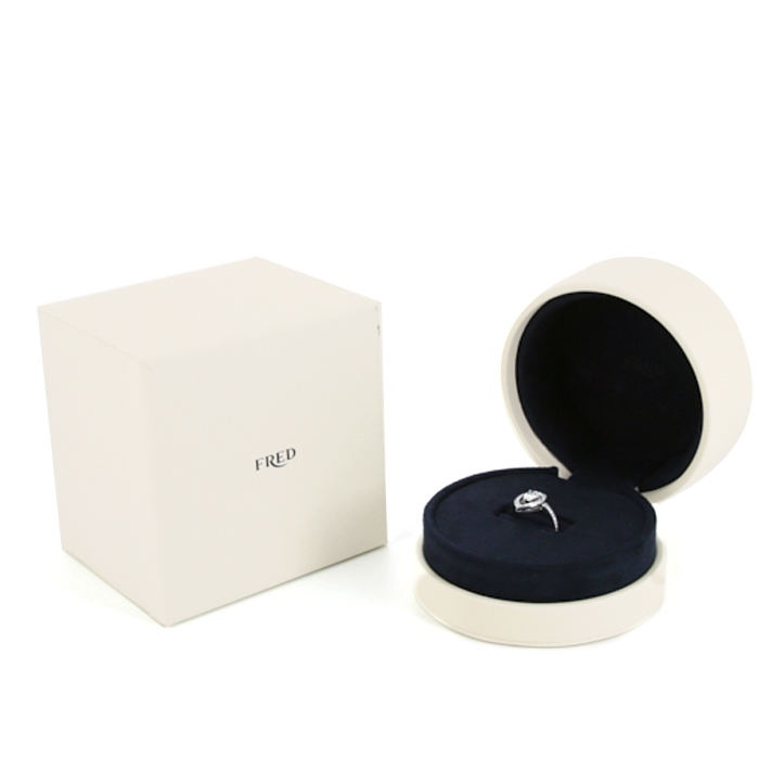 Fred Lovelight ring in platinium and diamonds (0,70 ct) - Detail D2
