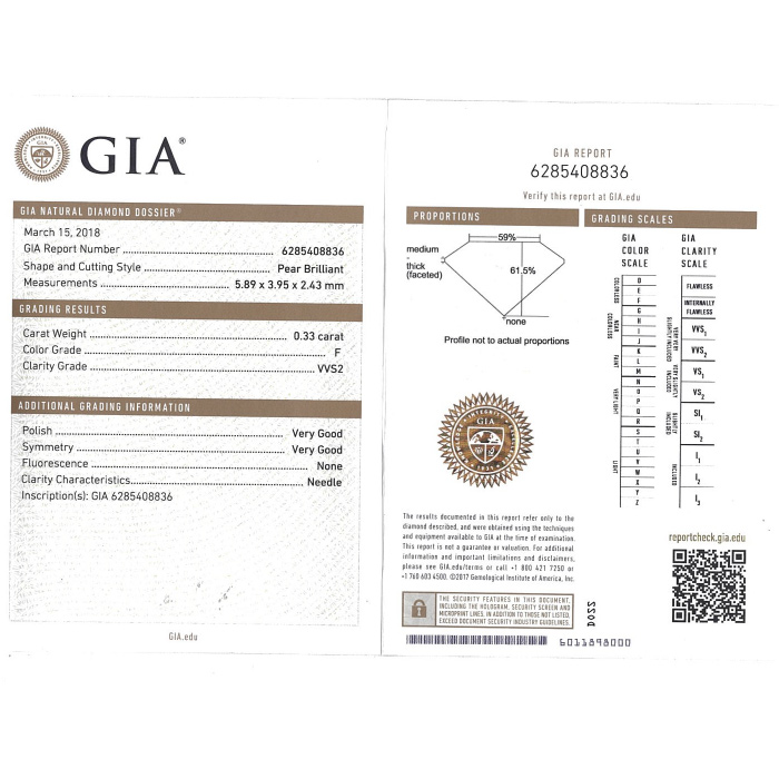 Anello Fred Lovelight in platino e diamanti - Detail D3