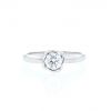 Fred Fleur Céleste solitaire ring in white gold and diamond (0,54 carat) - 360 thumbnail