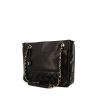 Chanel Vintage handbag in black quilted leather and black leather - 00pp thumbnail