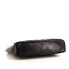 Chanel Vintage handbag in black quilted leather and black leather - Detail D4 thumbnail