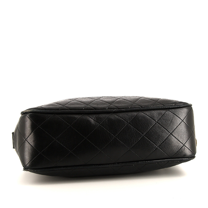 Borsa a tracolla Chanel  Vintage in pelle trapuntata nera - Detail D4