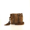 Chanel Vintage shoulder bag in brown suede - 360 thumbnail
