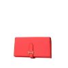 Hermès Béarn double wallet in pink Jaipur epsom leather - 00pp thumbnail