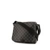 Bolso bandolera Louis Vuitton Messenger en lona a cuadros gris Graphite y cuero negro - 00pp thumbnail