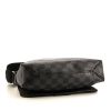 Borsa a tracolla Louis Vuitton Messenger in tela a scacchi grigio Graphite e pelle nera - Detail D4 thumbnail