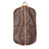 Porta abiti Louis Vuitton Porte-habits in tela monogram marrone e pelle naturale - Detail D2 thumbnail