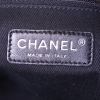 Shopping bag Chanel Deauville in tela grigia e pelle nera - Detail D3 thumbnail