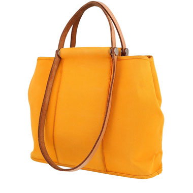 DELAGE check-print tote bag - Orange