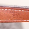Shopping bag Hermès Karimi in feltro grigia con motivo e pelle Barenia - Detail D3 thumbnail