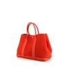 Hermes Garden Party shopping bag in Poppy orange canvas and Poppy orange togo leather - 00pp thumbnail