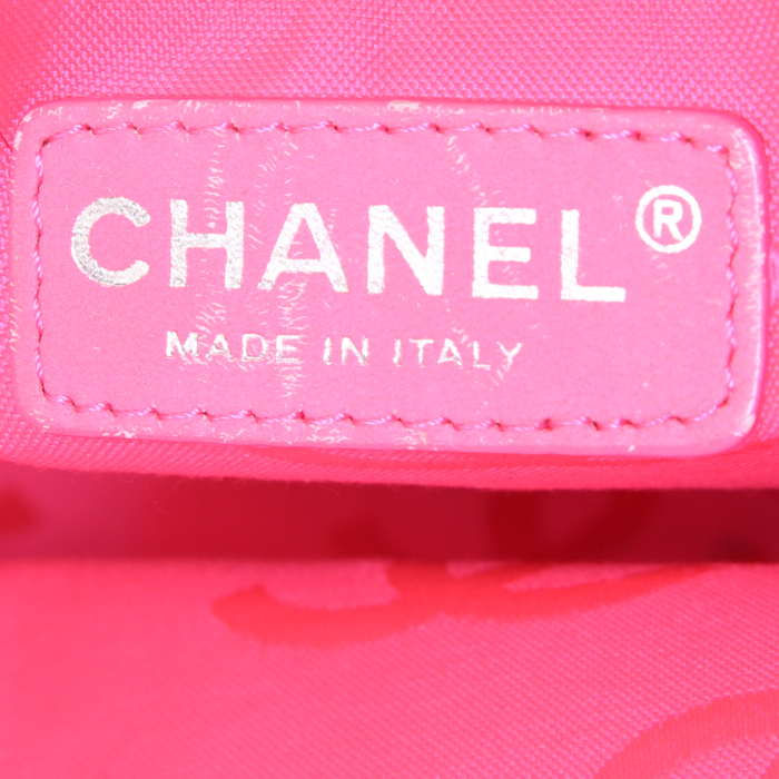 Chanel Cambon shopping bag in black quilted leather - Detail D3
