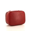 Chanel Vanity vanity case in red grained leather - Detail D4 thumbnail