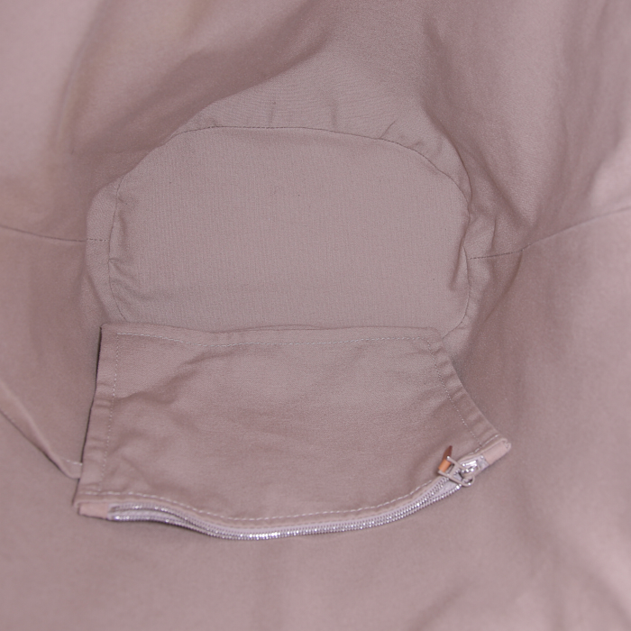 Bolso Cabás Hermès Beach Tote en lona blanca - Detail D2