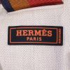 Borsa weekend Hermès Matelot in tessuto a spina di pesce beige - Detail D3 thumbnail