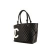 Bolso Cabás Chanel Cambon en cuero acolchado negro - 00pp thumbnail