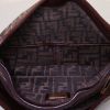 Fendi Baguette handbag in brown monogram canvas and brown leather - Detail D2 thumbnail
