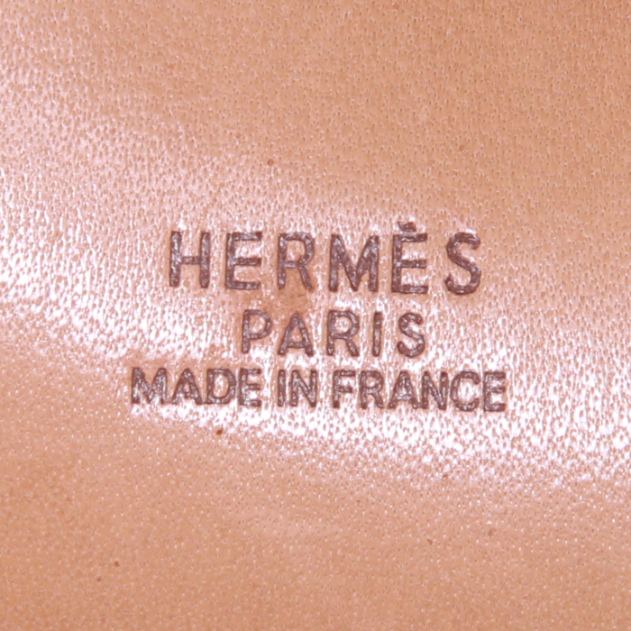 Hermes Bolide 37 cm handbag in gold Ardenne leather - Detail D4
