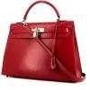 Hermes Kelly 32 cm handbag in red Vif box leather - 00pp thumbnail