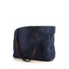 Chanel Coco Mark Tote shopping bag in blue denim canvas - 00pp thumbnail