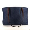 Chanel Coco Mark Tote shopping bag in blue denim canvas - 360 thumbnail