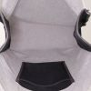 Shopping bag Hermès Etriviere - Belt in tela beige e nera e pelle marrone - Detail D3 thumbnail
