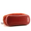 Chanel Gabrielle  small model shoulder bag in woollen fabric and brick red leather - Detail D5 thumbnail