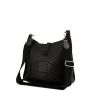 Hermes Evelyne large model shoulder bag in black leather taurillon clémence - 00pp thumbnail