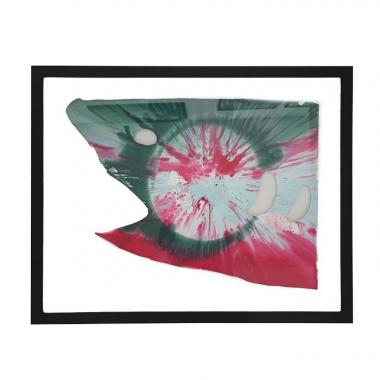 Damien Hirst, "Shark Spin", acrylique sur papier, tampon de l'artiste et du musée Pinchuk Art Center, encadré, de 2009