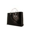 Bolso de mano Dior Lady Dior modelo grande en charol negro - 00pp thumbnail
