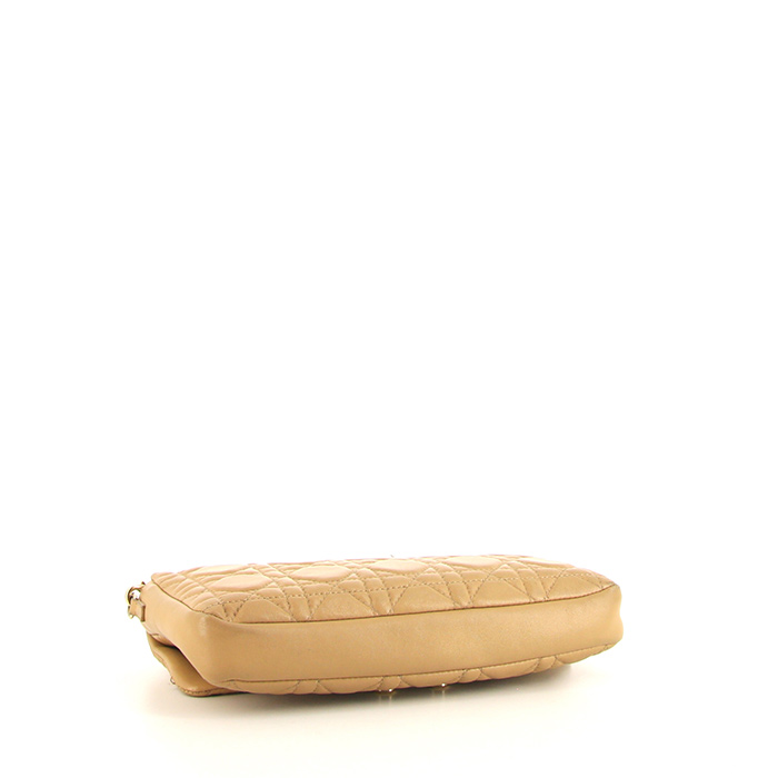 Sac bandoulière Dior Miss Dior Promenade en cuir cannage beige - Detail D4