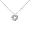 Poiray Coeur Secret necklace in white gold and diamonds - 00pp thumbnail