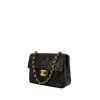 Chanel Mini Timeless handbag in black quilted leather - 00pp thumbnail