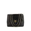 Chanel Vintage handbag in navy blue quilted leather - 360 thumbnail