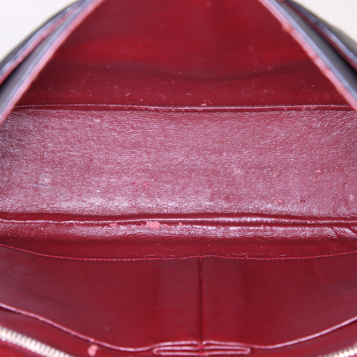 Borsa Chanel Vintage in pelle trapuntata blu marino - Detail D3