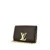 Bolso/bolsito Louis Vuitton Louise en cuero negro - 00pp thumbnail