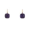 Pomellato Nudo earrings in pink gold,  white gold and amethysts - 00pp thumbnail