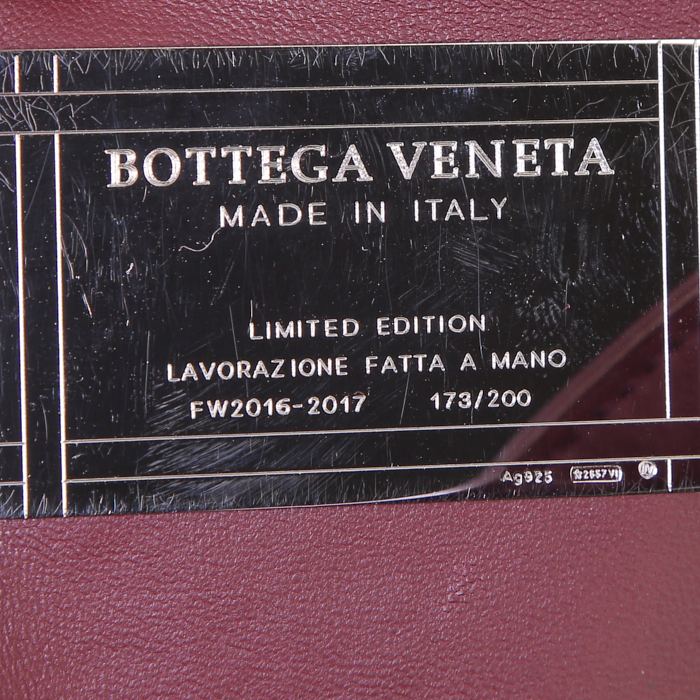 Sac cabas Bottega Veneta Cabat en cuir intrecciato violet Raisin - Detail D3