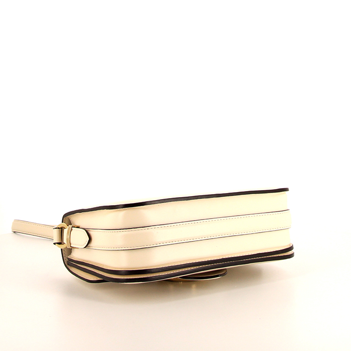 Louis Vuitton Pont Neuf shoulder bag in white leather - Detail D4