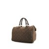 Bolso de mano Louis Vuitton Speedy 30 en lona Monogram Idylle marrón y cuero marrón - 00pp thumbnail